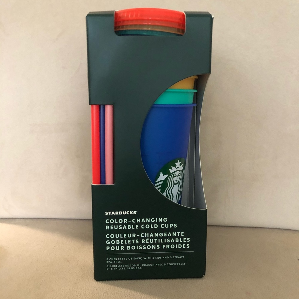 Starbucks color changing cold cups
